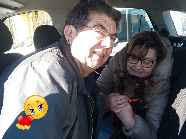 Rommy con la sua nuova famiglia